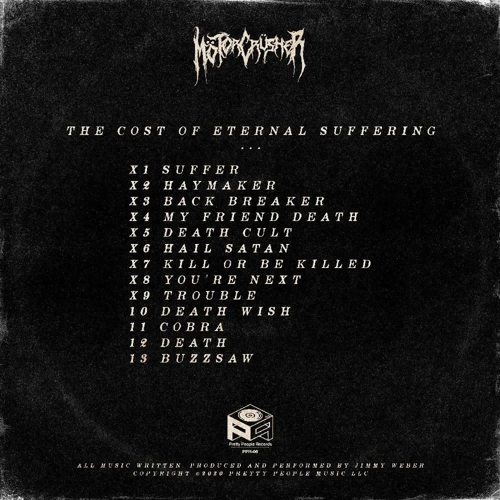 The Cost of Eternal Suffering back cover