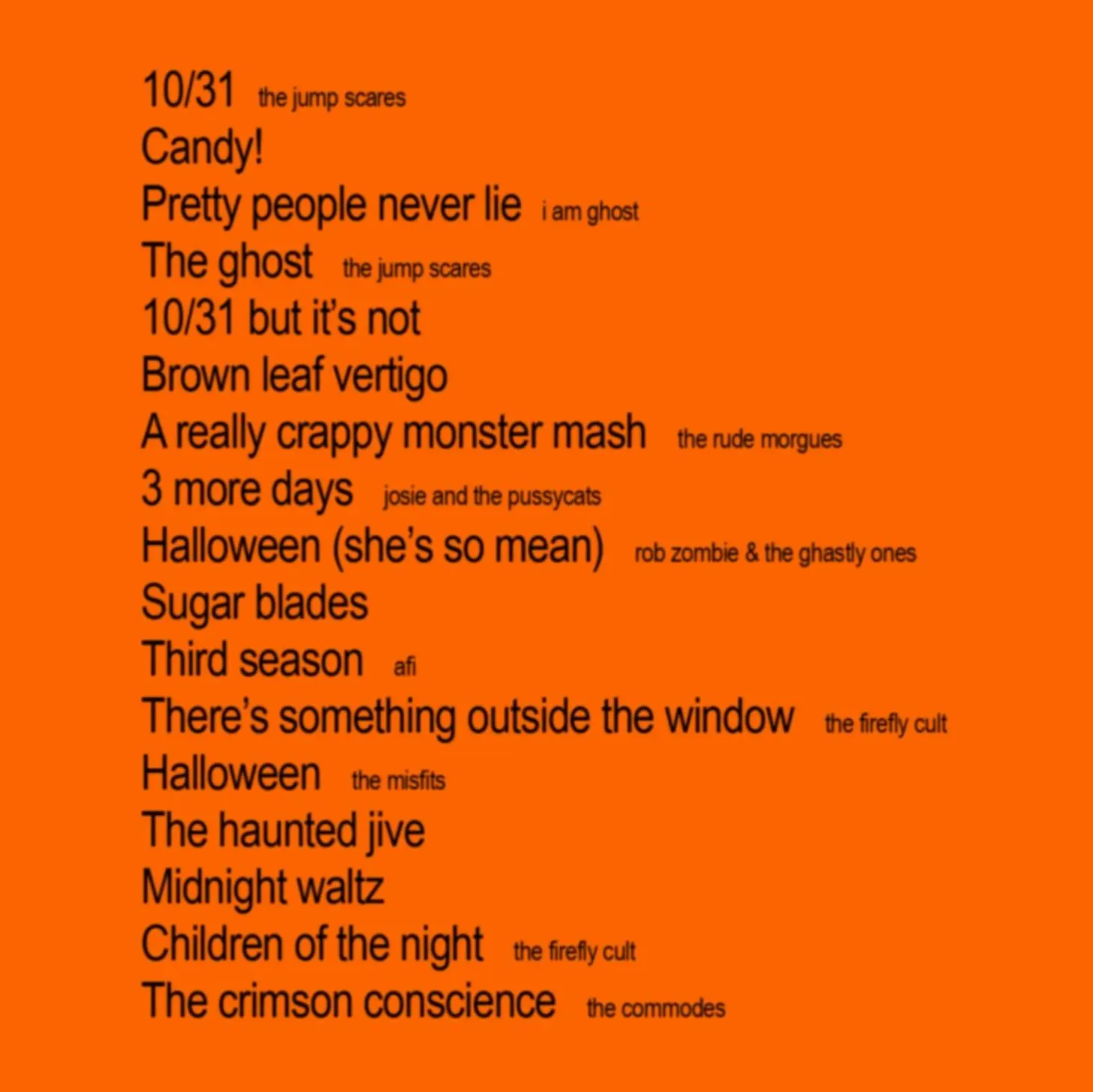 10/31 and it's completely different but also still 10/31 back cover