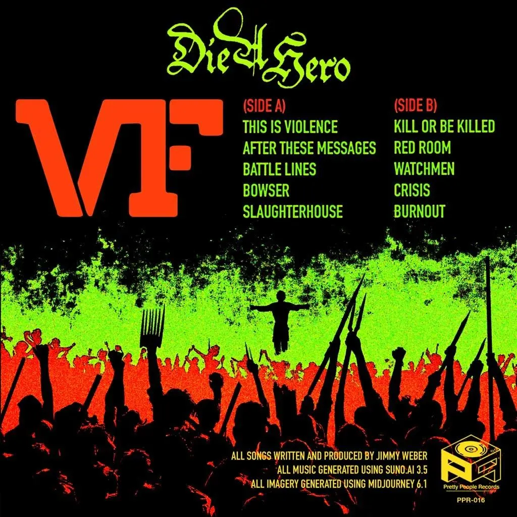 Die A Hero back cover