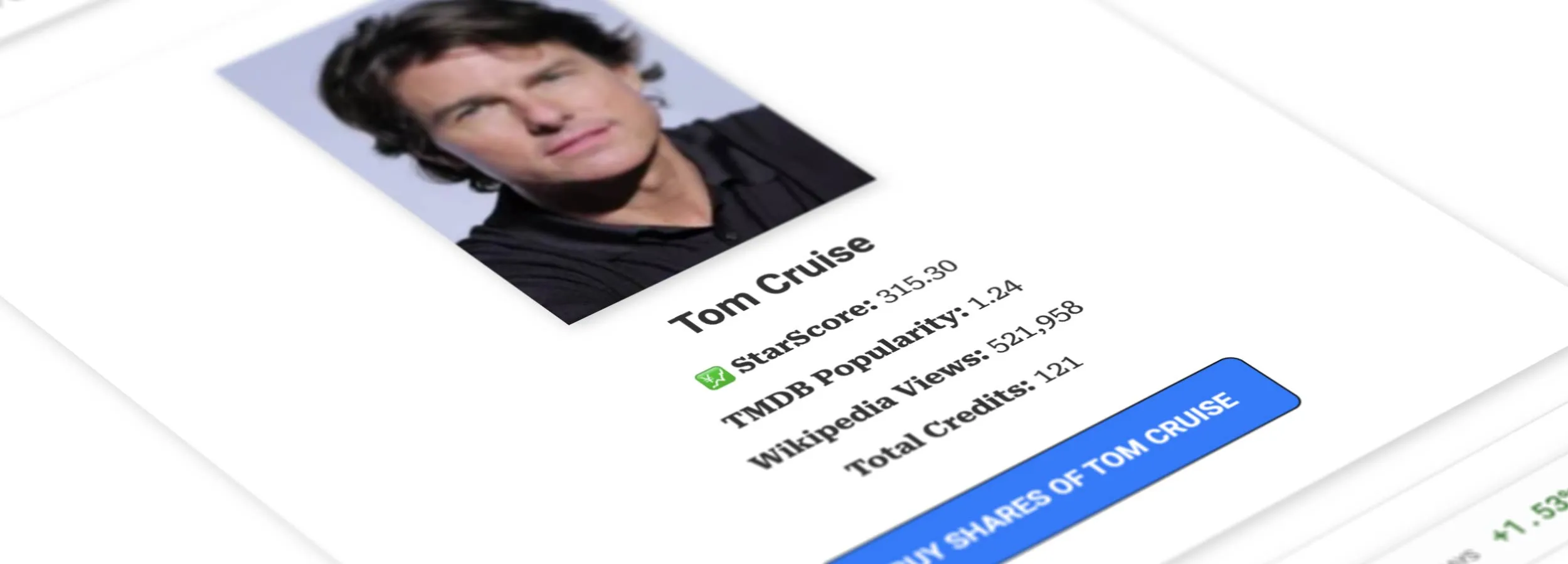 Hollywood Stocker actor trading interface