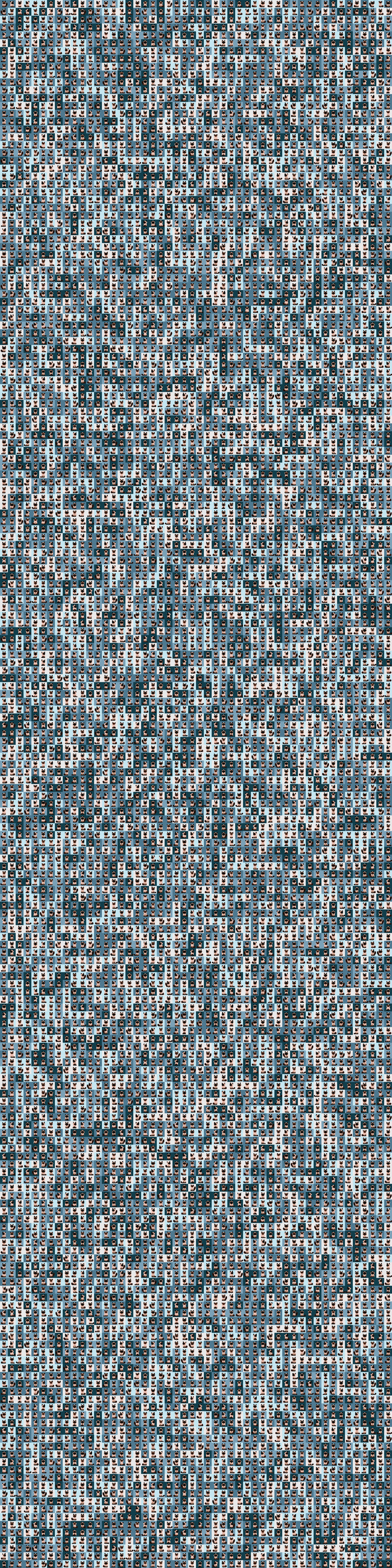 Mosaic of 10,000 generated Mares