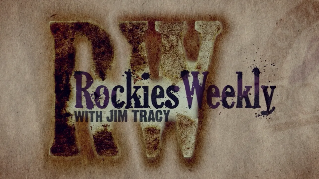 Rockies Weekly broadcast graphic featuring Jim Tracy