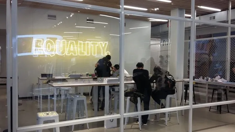 Equality campaign store-display composition five