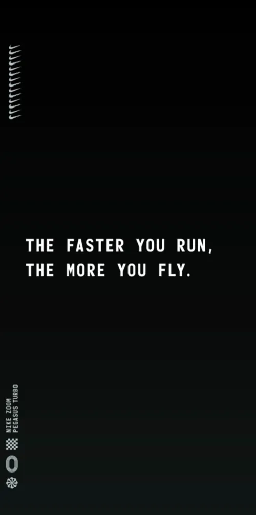 Tall Nike Pegasus in-store display composition three
