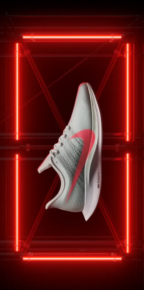 Tall Nike Pegasus in-store display composition ten
