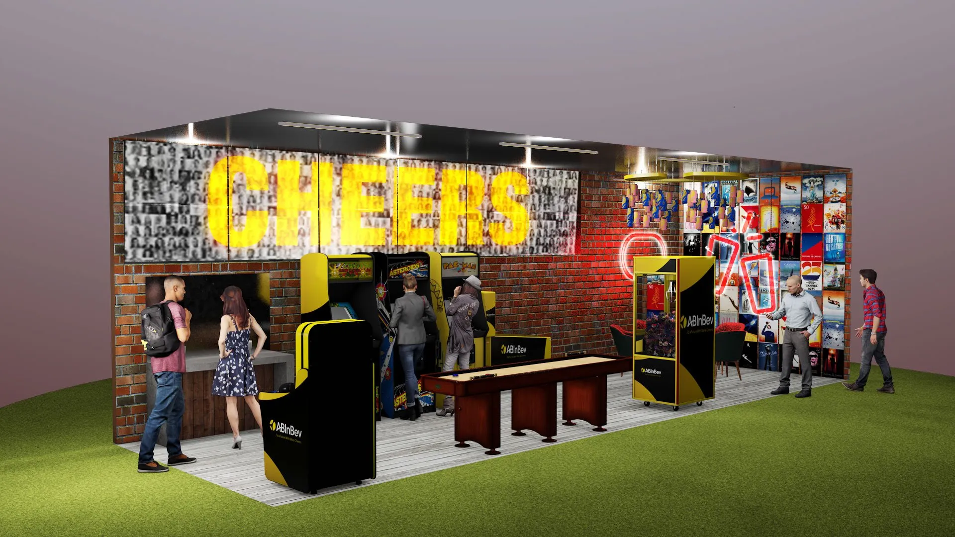 Second client view of the proposed ABInBev Cannes barcade