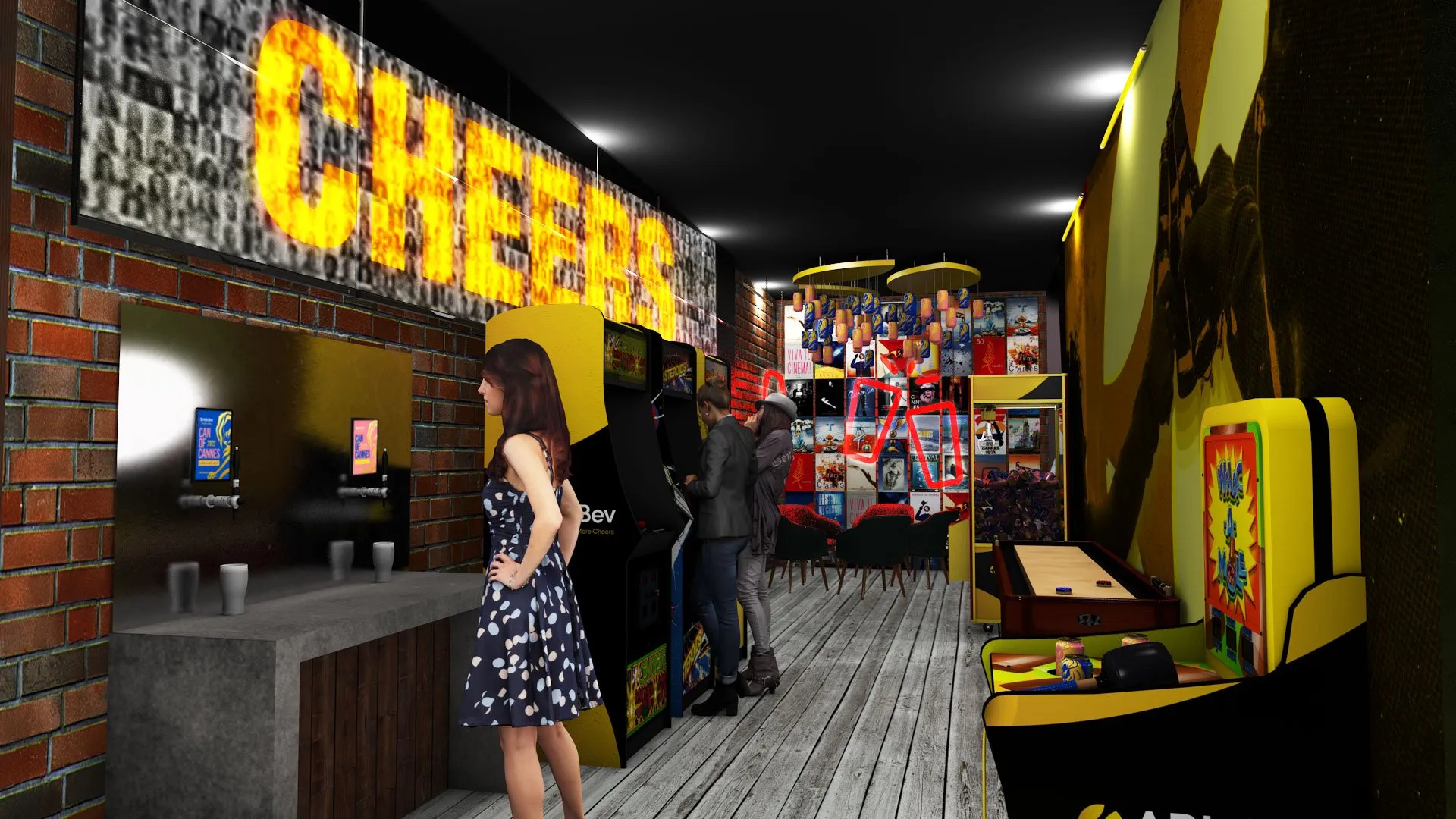 Fourth client view of the proposed ABInBev Cannes barcade