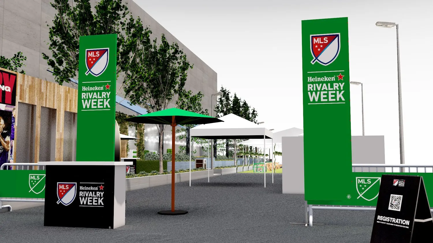 Heineken Rivalry Week entrance view two