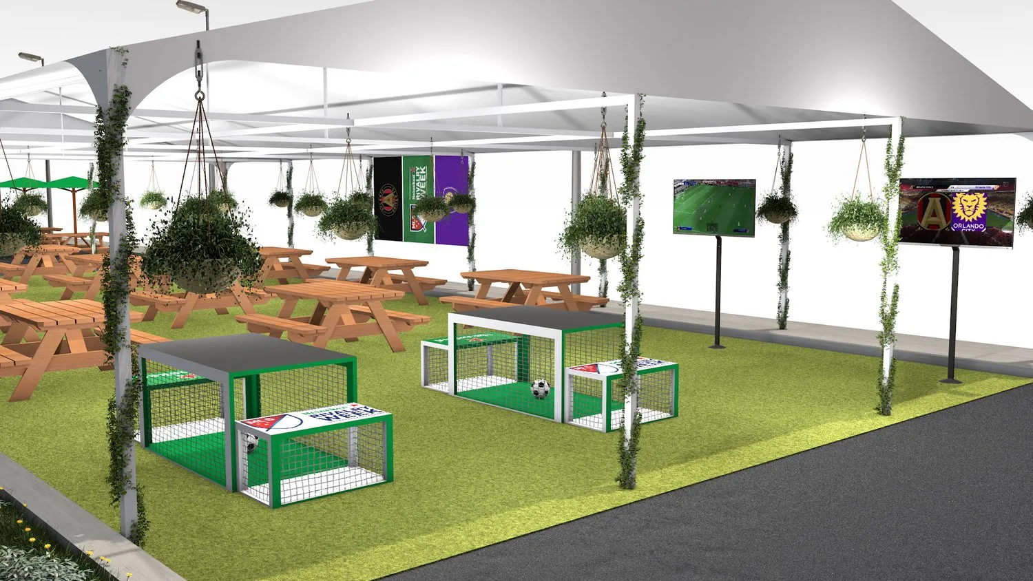 Heineken Rivalry Week event tent