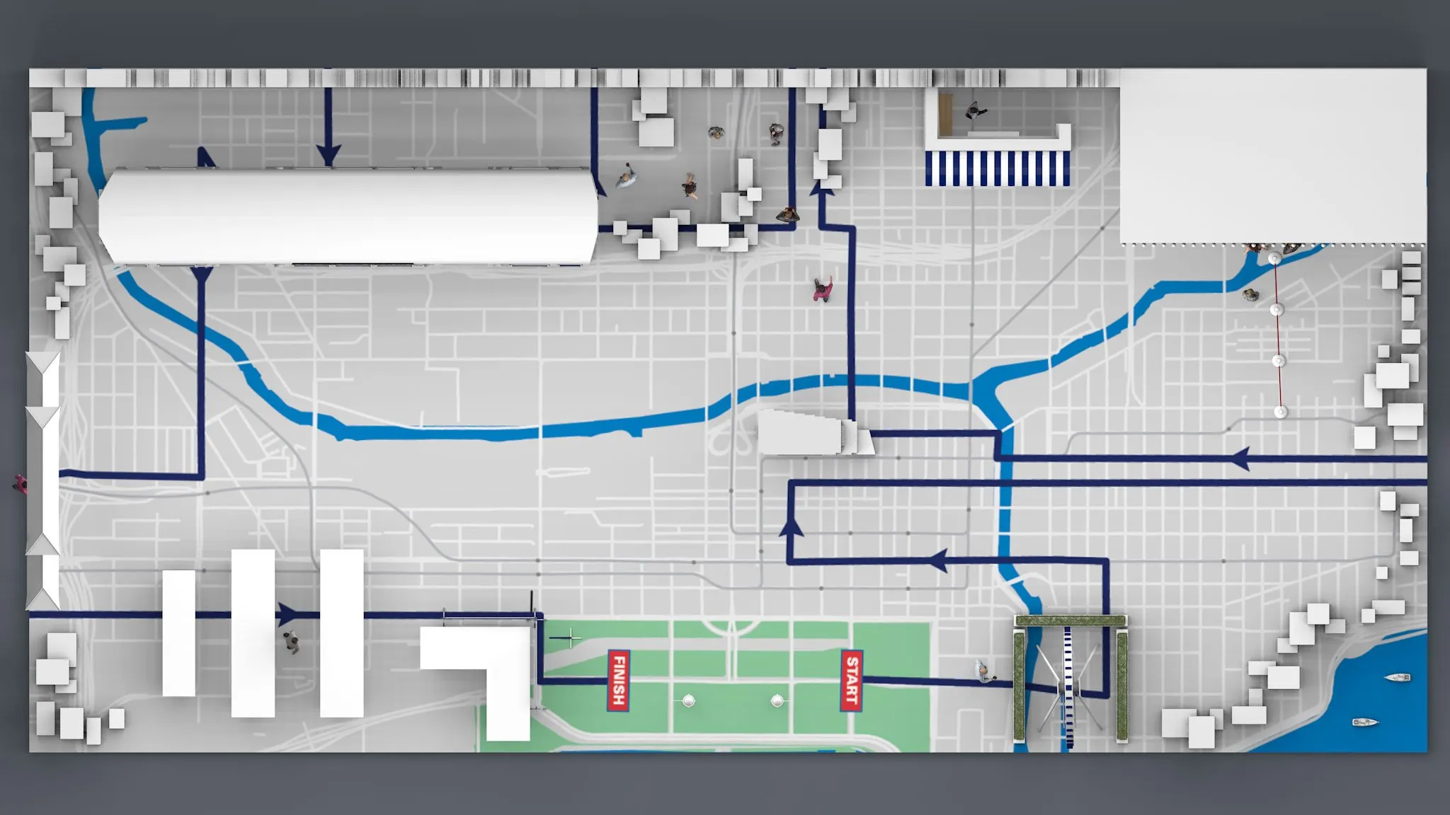 Chicago Marathon interactive experience view three
