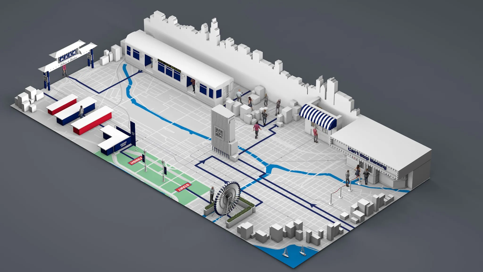 Chicago Marathon interactive experience view four