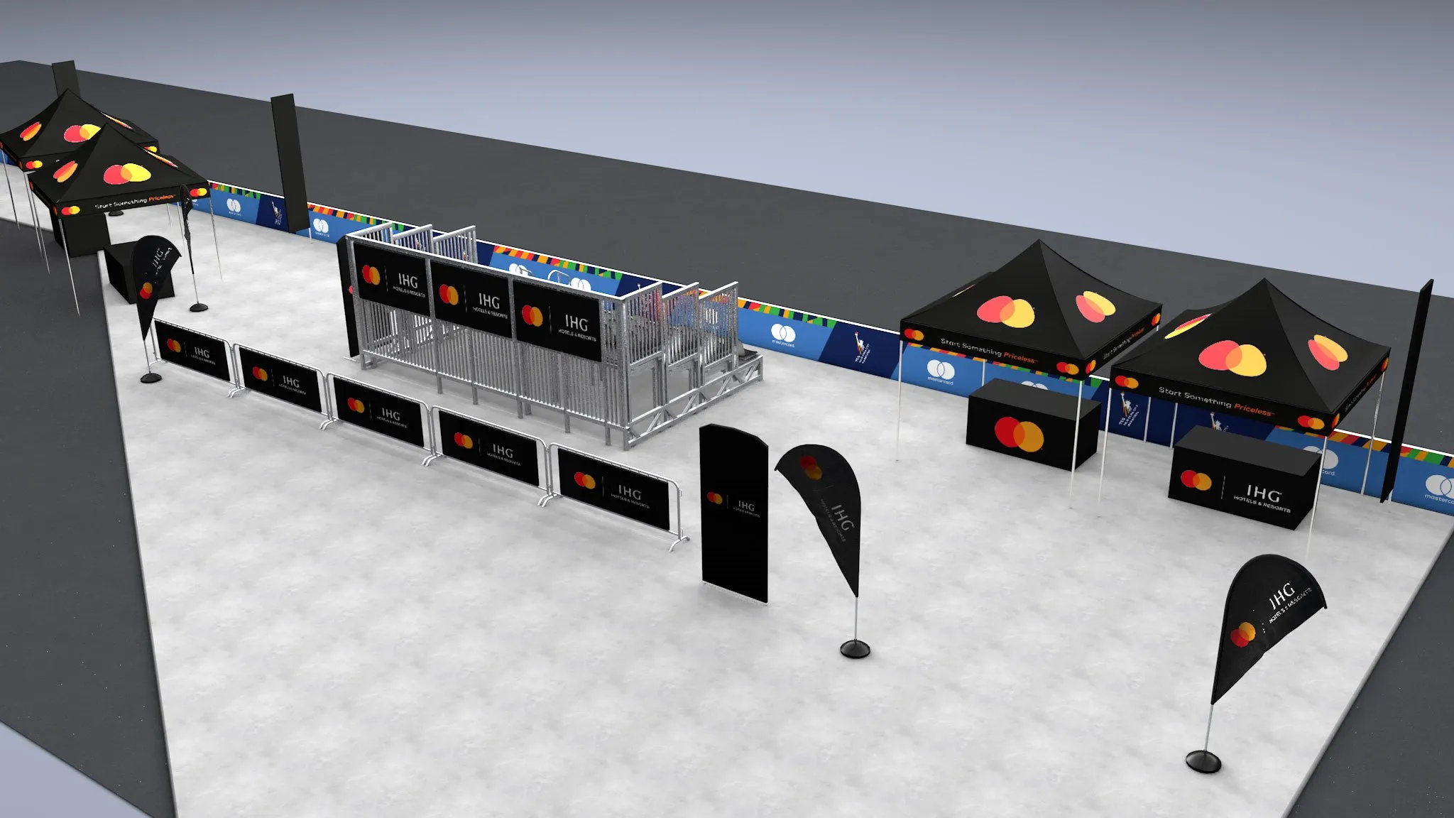 Mastercard marathon experiential environment view four
