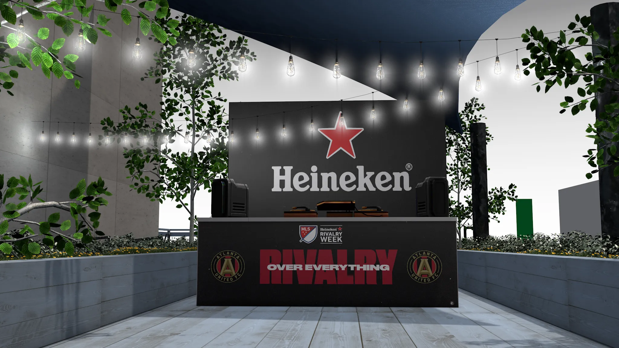 Heineken Rivalry Week fan-zone visualization