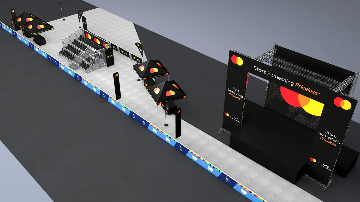 Mastercard New York City Marathon spectator-area visualization